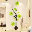 Acrylic Flower Wall Stickers - 3