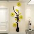 Acrylic Flower Wall Stickers - 4
