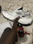 Balenciaga 10XL Super Chunky Sneakers (White/Silver) - 3