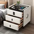 Smart Bedside Table with Wireless Charging, Bluetooth Speaker & Keypad Lock - 3