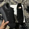 Original Alexander McQueen Black Crystal Sneakers - 4