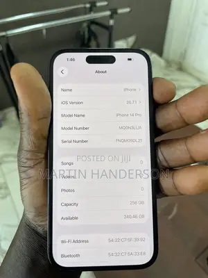 New Apple iPhone 14 Pro 256GB Black