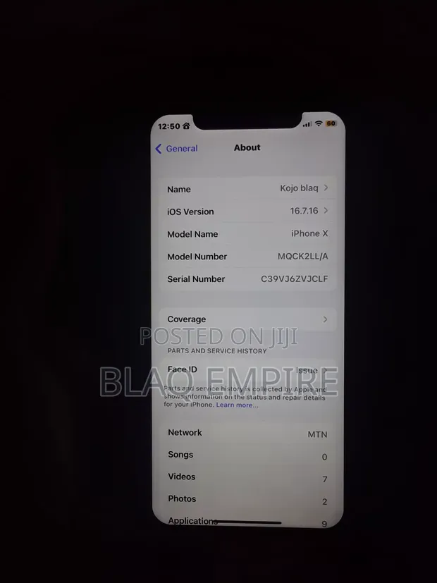 Apple iPhone X 64GB Black - 1