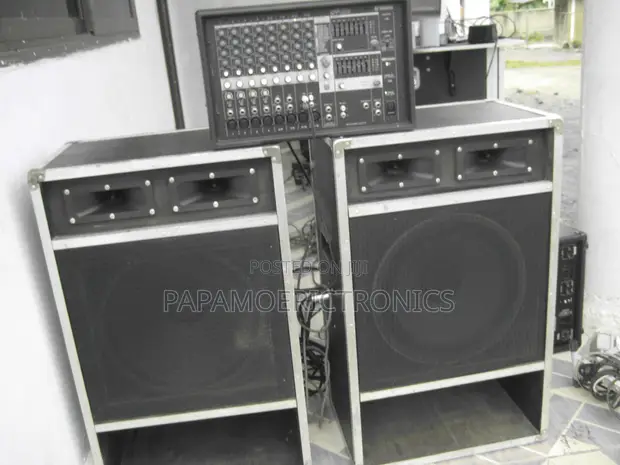 PA System Speaker and Amplifier - 1
