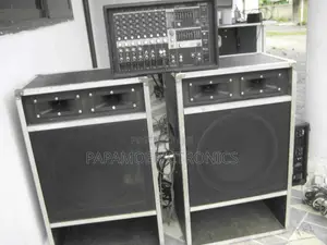 PA System Speaker and Amplifier