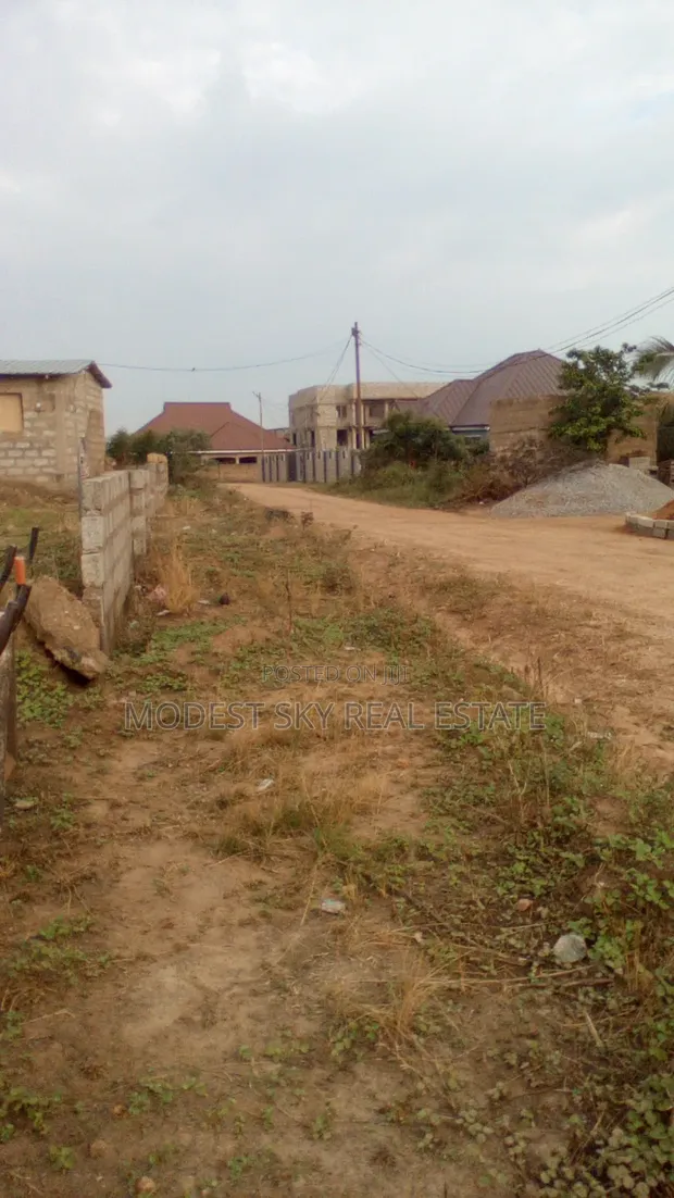 Half Plot of Land with Wall at Amasaman Danchira - 1