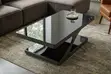 Tempered Glass Coffee Table with Shelf - 1