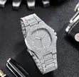 New Rhinestone Steel Watch - Gold/Silver/White - 2