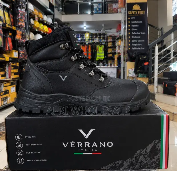Steel Toe Safety Boots - Ghana - 1