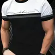 Modern Gradient 3D Print Men's T-Shirt - 3 Sets - 3