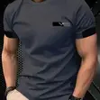Modern Gradient 3D Print Men's T-Shirt - 3 Sets - 4
