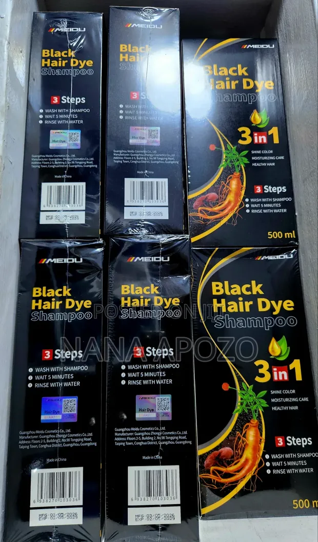 Herbal Black Hair Dye for Men and Women - 1