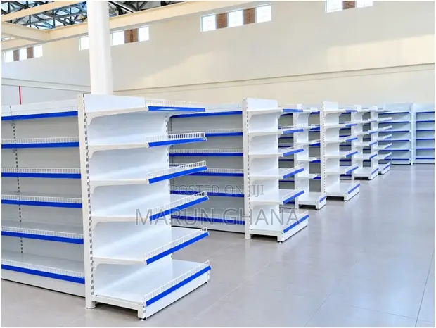 Brand New Double-Sided Supermarket Shelves & Racks - 1