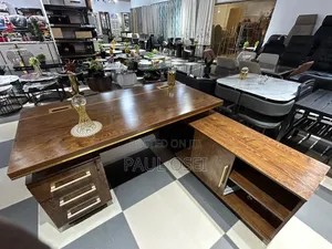 L-Shaped Executive Office Desk - Brand New