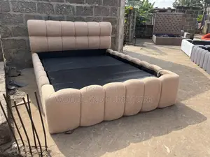 Royal Comfort Bouclé Bed Frame - Cream