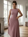 Pleated Maxi Dress - 1