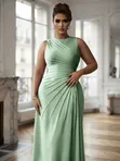 Pleated Maxi Dress - 2