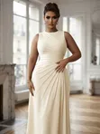 Pleated Maxi Dress - 3
