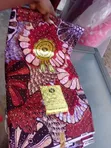 African Print Wax Block Fabric - Red - 1