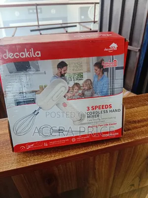 Decakila 3-Speed Cordless Hand Mixer