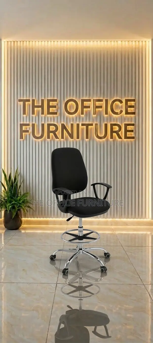 Office Cashier Chair with Footrest - 1
