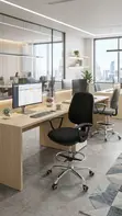Office Cashier Chair with Footrest - 2