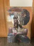 Large African Queen Framed Painting - 2