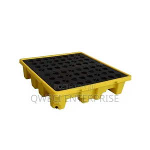 Heavy-Duty 4-Drum Spill Containment Pallet - 280L Sump