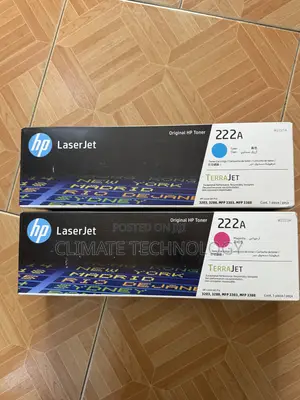 HP 222a Original Toner Cartridges (Cyan, Yellow, Magenta)