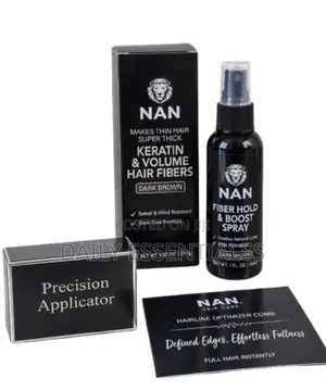 NAN Keratin Hair Building Fibers - Black