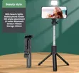 Selfie Stick with Remote and Beauty Light - 2