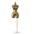 African-Style Fiberglass Mannequin - Matt Black Male - 2