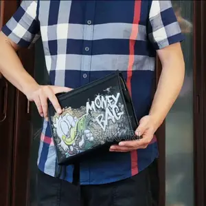 Men's Black Side Bag
