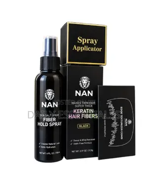 NAN Black Hair Fibers - Thicker Hair Appearance