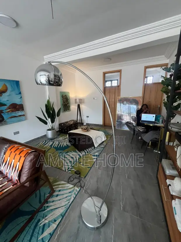 Chrome Arch Floor Lamp - 1