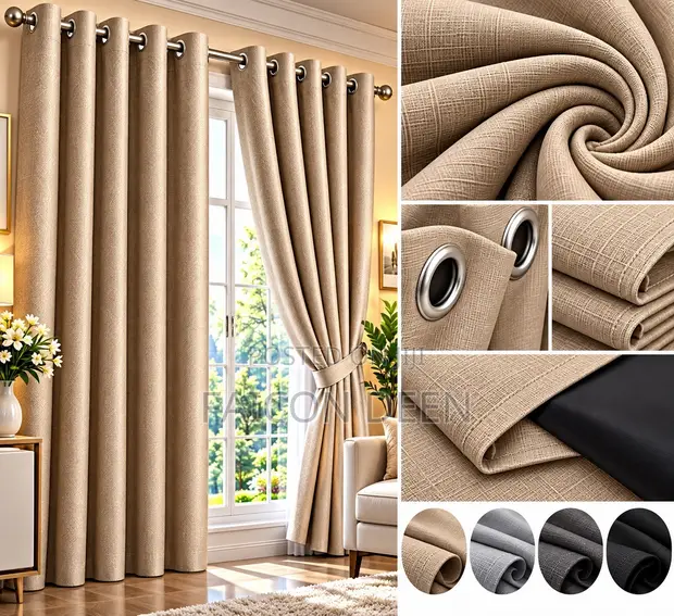Brand New Versace Total Blackout Curtains (2 Panels) - 1