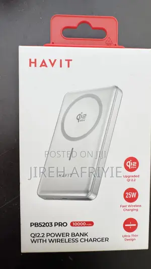 Havit 10000mAh Power Bank with Wireless Charging