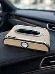 Luxury Car Tissue Box with Clock - 1