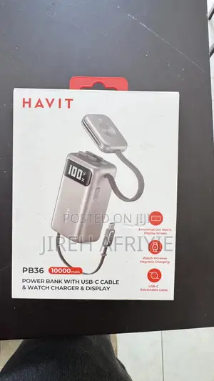 Havit 10000mAh Power Bank - Charges Laptops