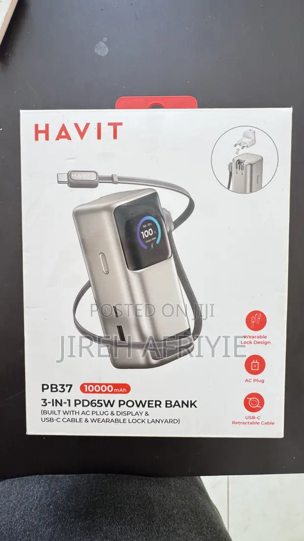 3-in-1 Havit Power Bank 10000mAh - 1