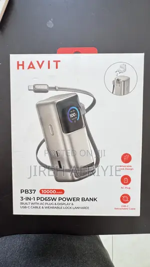 3-in-1 Havit Power Bank 10000mAh