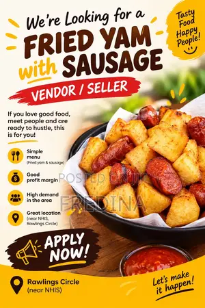 Food Seller - Fried Yam & Kelewele