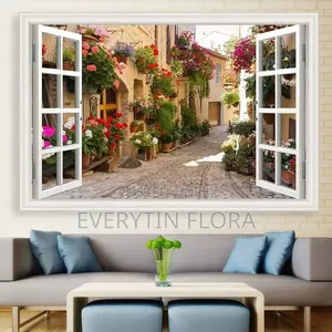 3D Fake Window Wall Sticker
