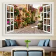 3D Fake Window Wall Sticker - 1