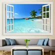 3D Fake Window Wall Sticker - 2
