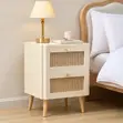 DUSK Aurelia 2 Drawer Bedside Table - Vintage Cream - 2