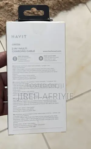 Havit 2-in-1 Charging Cable (180W)