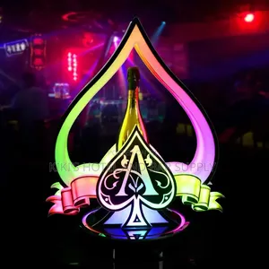 LED Acrylic Aces of Spade for Nightclubs