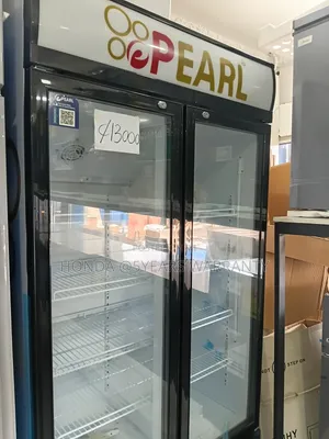 Pearl Refrigerator - Black, Side-by-Side