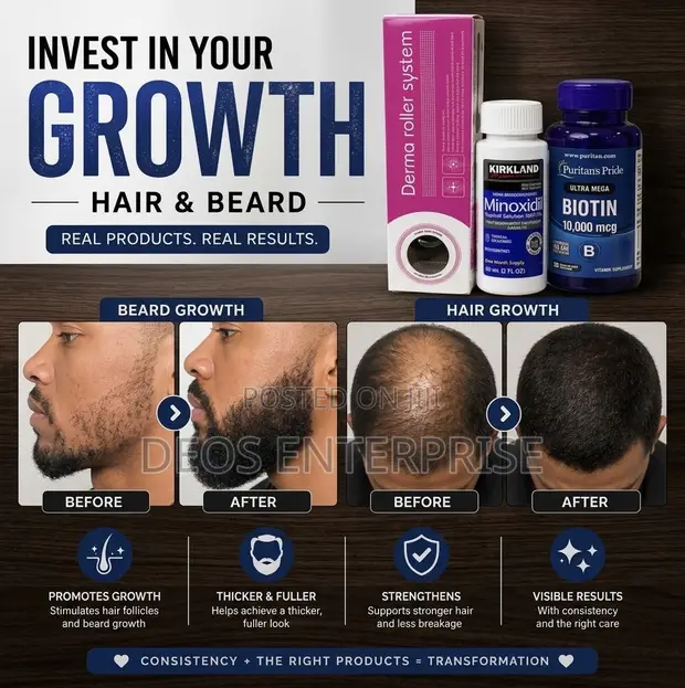 Full Hair & Beard Growth Pack - 1